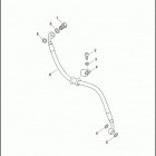 XG500 4NAA STREET 500 (2017) BRAKE LINES, REAR, NON-ABS