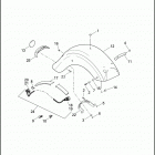 FLHTP 1FMC ELECTRA GLIDE STANDARD POLICE (2017) FENDERS, REAR