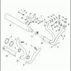 FXDL 1GN4 DYNA LOW RIDER (2017) EXHAUST SYSTEM - FXDL (ASIA-PACIFIC, AUSTRALIA, BRAZIL, ...