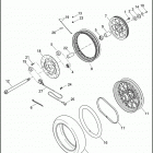 FXDWG 103 1GPM DYNA WIDE GLIDE (2016) WHEEL, REAR, LACED