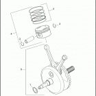 FLSS 1JS9 SOFTAIL SLIM S (2016) PISTONS AND FLYWHEEL ASSEMBLY - TWIN CAM 110&trade;