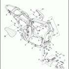 XG500 4NAA STREET 500 (2017) FRAME AND JIFFY STAND