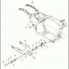 FLHXSE 1PXF CVO STREET GLIDE (2017) FRAME AND FORK, REAR