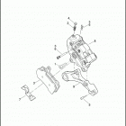 FLHTK 1KED ULTRA LIMITED (2017) BRAKE CALIPER, REAR