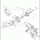XG500 4NAA STREET 500 (2017) Колесо заднее