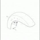 FLHRSE 1PG8 CVO ROAD KING (2014) FENDER, FRONT