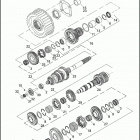 FXDBP 103 1VAM DYNA STREET BOB (2016) TRANSMISSION GEARS