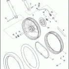 XL1200C 1CT3 1200 CUSTOM (2017) WHEELS, FRONT, LACED - XL1200C, XL1200CB
