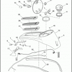 FLHTCU 1FCC ELECTRA GLIDE ULTRA CLASSIC (2017) CONSOLE, FUEL TANK -  FLHTCU, FLHTK, FLHTKL, FLHX, FLHXS...