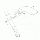 XG500 4NAA STREET 500 (2017) FENDER, FRONT