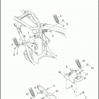 XG500 4NAA STREET 500 (2017) Подножки
