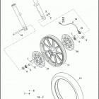 XL883L 4CR2 SUPERLOW 883 (2016) WHEELS, FRONT, CAST - XL883L, XL883N, XL1200C, XL1200CA,...