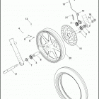 XG500 4NAA STREET 500 (2017) Колесо переднее