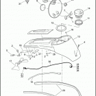 FLHTKSE 1TEF CVO LIMITED (2017) CONSOLE, FUEL TANK