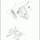 XG500 4NAA STREET 500 (2017) BRAKE CALIPER, REAR