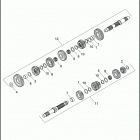 XG750 4NBB STREET 750 (2015) TRANSMISSION GEARS