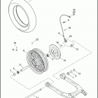 XL883L 4CR2 SUPERLOW (2017) WHEELS, REAR, CAST - XL883L, XL883N, XL1200CX, XL1200T, ...