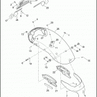 XL1200CX 1LM3 ROADSTER (2017) FENDERS, REAR - XL1200CX (CANADA AND HDI ONLY)