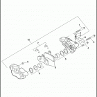 FXDBA 1VB4 DYNA STREET BOB (H-D1) (2013) BRAKE CALIPER, FRONT