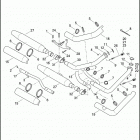 FXDL 103 1GNM LOW RIDER 103 (2017) EXHAUST SYSTEM - FXDB, FXDL (ENGLAND, HDI, JAPAN)