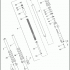 XG500 4NAA STREET 500 (2017) FORK, FRONT