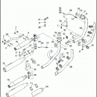 FXDB 1GX4 DYNA STREET BOB (2017) EXHAUST SYSTEM - FXDB (ASIA-PACIFIC, AUSTRALIA, BRAZIL, ...