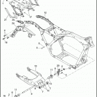 FLHTCU 1FCC ELECTRA GLIDE ULTRA CLASSIC (2017) FRAME AND FORK, REAR AND TOUR-PAK SUPPORT