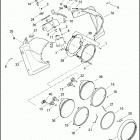 FLHR 1FBC ROAD KING (2017) NACELLE AND HEADLAMP - FLHR AND FLHRC