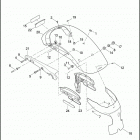 XL883N 4LE2 IRON 883 (2017) FENDERS, REAR - XL883N, XL1200X (DOMESTIC ONLY)
