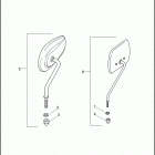 FLHTP 1FMC ELECTRA GLIDE STANDARD POLICE (2017) Зеркало