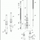 XL883N 4LE2 IRON 883 (2017) FORK, FRONT - XL883N