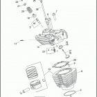 FLHTK 1KEL ULTRA LIMITED (2015) CYLINDERS, HEADS & VALVES, TWIN-COOLED™ - TWIN CAM...
