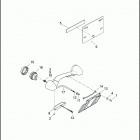 FLTRUSE 1TAN CVO ROAD GLIDE ULTRA (2016) LICENSE PLATE BRACKET AND TURN SIGNALS, REAR