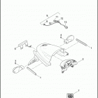 XG500 4NAA STREET 500 (2016) TAIL LAMP AND TURN SIGNALS, REAR