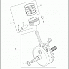 FLHRC 1FRM ROAD KING CLASSIC (2014) PISTONS & FLYWHEEL ASSEMBLY - TWIN CAM 103™