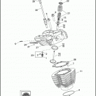 FLTRUSE 1TAN CVO ROAD GLIDE (2015) CYLINDERS, HEADS & VALVES - TWIN CAM 110&trade;