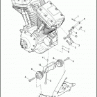 FLHRSE 1PG8 CVO ROAD KING (2014) ENGINE MOUNTS & STABILIZER LINK