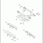 XL883N 4LE2 IRON 883 (2016) FORK, REAR, DEBRIS DEFLECTOR AND BELT GUARD