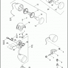 FXDBP 103 1VAM DYNA STREET BOB (2016) SWITCHES, HANDLEBAR AND TURN SIGNALS, RIGHT, FRONT