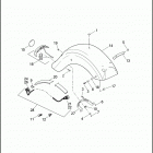 FLHTP 1FMM ELECTRA GLIDE STANDARD POLICE (2016) FENDERS, REAR