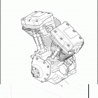 FLHRSE 1PG8 CVO ROAD KING (2014) ENGINE ASSEMBLY - TWIN CAM 110&trade;