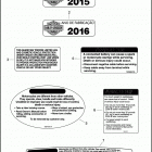 FLHTP 1FMM ELECTRA GLIDE STANDARD POLICE (2016) Лейбл предостережения