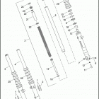 XG500 4NAA STREET 500 (2016) FORK, FRONT