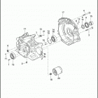 FXDLS 1GS8 DYNA LOW RIDER S (2016) CRANKCASE, ENGINE OIL FILTER AND COOLER - TWIN CAM 110&t...