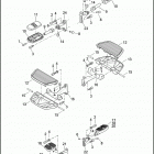 FLTRX 1KHM ROAD GLIDE (2016) FOOTBOARDS AND FOOTPEGS, PASSENGER