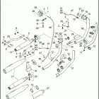 FXDC 1GV4 DYNA SUPER GLIDE CUSTOM (2014) EXHAUST SYSTEM - FXDC, FXDB, FXDBP & FXDBB