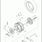 FLTRUSE 1TAN CVO ROAD GLIDE ULTRA (2016) Колесо заднее