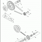 FLHTP 1FMM ELECTRA GLIDE STANDARD POLICE (2016) BELT, CHAINS AND SPROCKETS