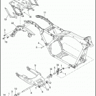 FLHTP 1FMM ELECTRA GLIDE STANDARD POLICE (2016) FRAME AND FORK, REAR  TOUR-PAK SUPPORT