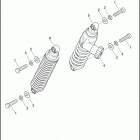 FLHXSE 1PXN CVO STREET GLIDE (2016) SHOCK ABSORBERS, REAR